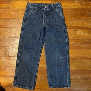 Vintage Y2K Wrangler Boys Denim Carpenter Jeans Size 7 Regular